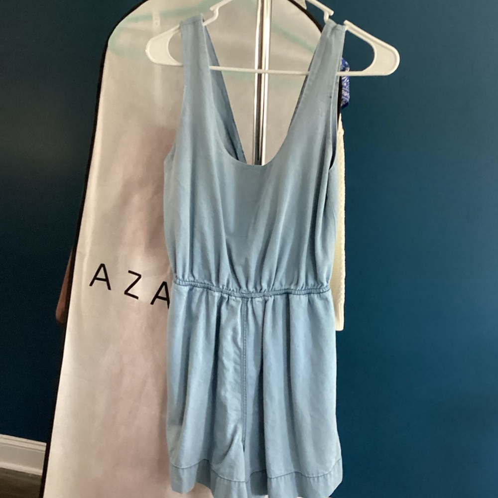 French Connection Hand Dyed Cotton Romper